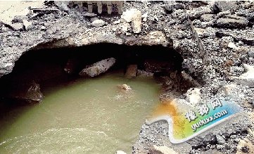 郑州开元路管道折损管底塌陷 抢修工程周四完工