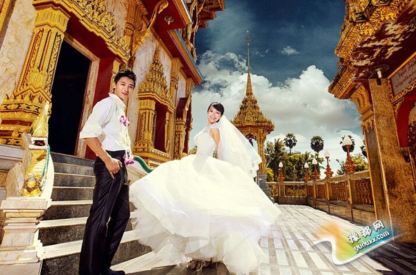 去泰国拍婚纱照_去泰国的机票图片