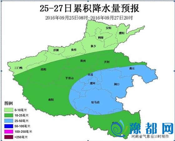 本周日 我省黄河以南部分地区将有中到大雨