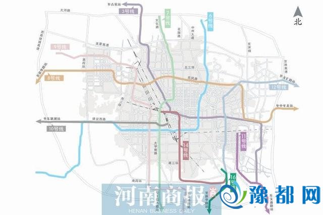 郑州地铁开启“织网模式” 瞅瞅哪条地铁过你家