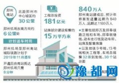 郑州南站开建枢纽地位升级 一城五站畅通八方