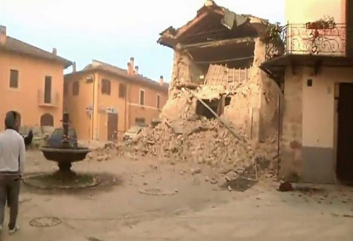 资料图片：意大利发生强震的地区自8月24日以来已发生多次地震。法新社