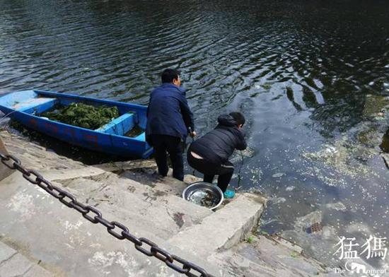 郑州市民金水河里捞泥鳅 能吃么?